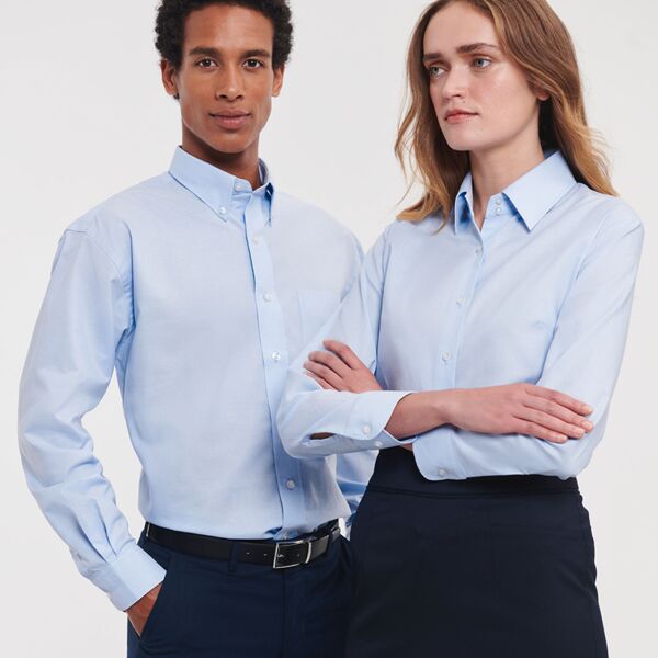 Russell Athletic Collection Long Sleeve Easy Care Oxford Shirt Thumbnail